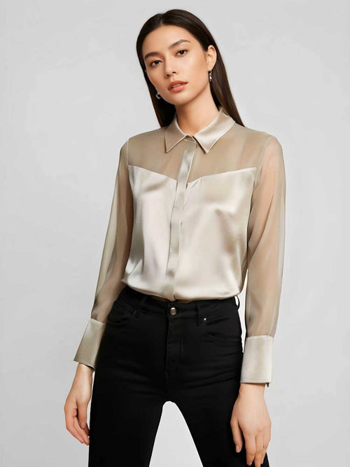 Bianca button silk shirt