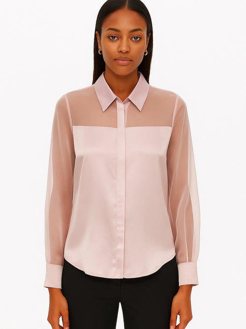 Bianca button silk shirt