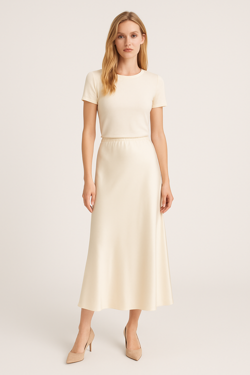 Aurora Silk skirt